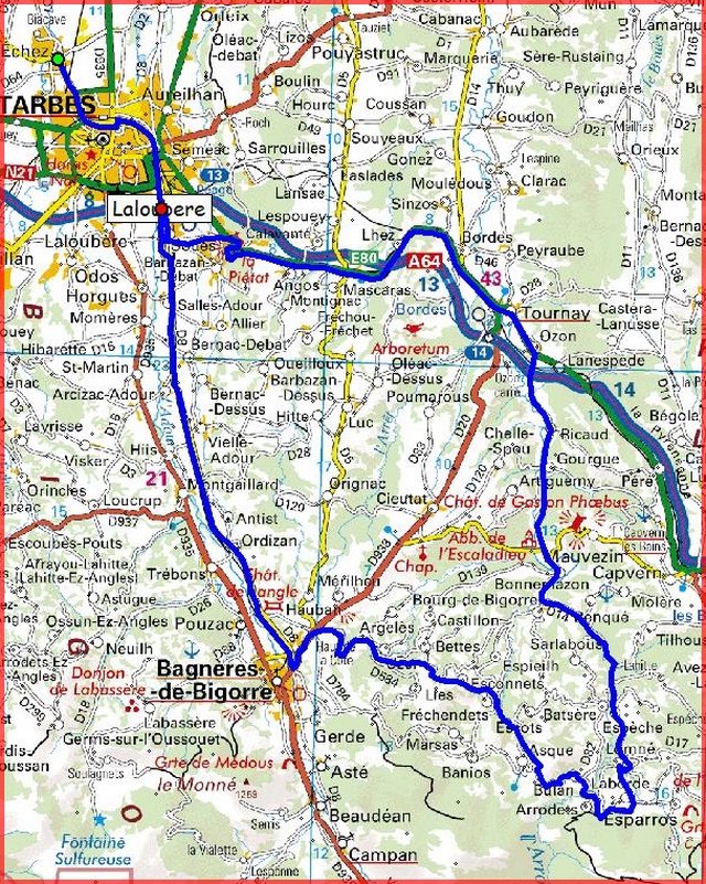 parcours cyclotourisme et faire du velo dans les Hautes-Pyrenees 65