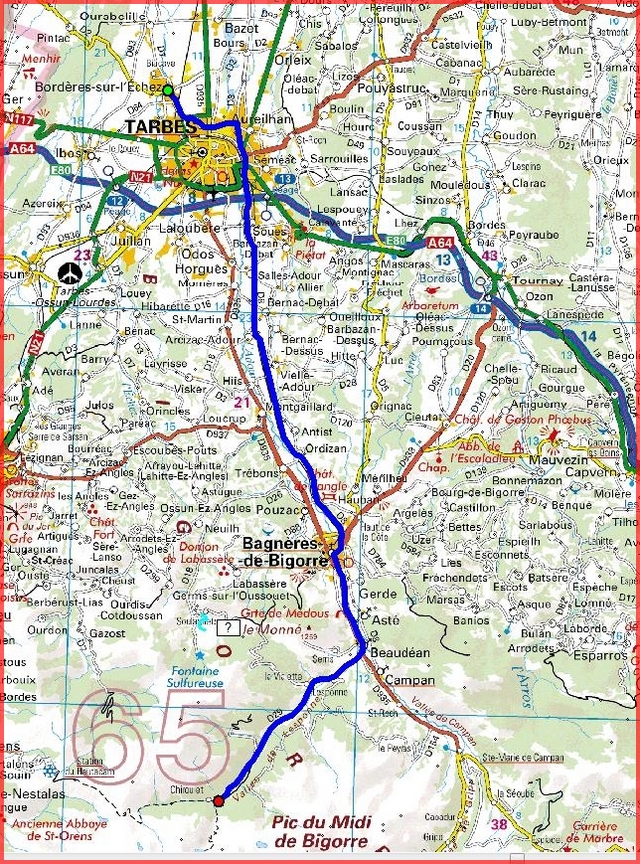 Parcours Cols Hautes Pyrenees Vallée de Lesponne-Chiroulet